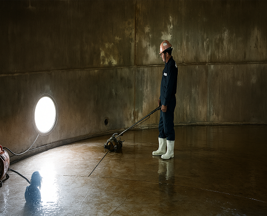 Oil Tank Sludge Cleaning